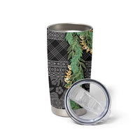 Hawai'i Paniolo Maile Twisted Lei Tumbler Cup Obsidian Black LT7 - Polynesian Pride