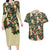 New Zealand Christmas Couples Matching Long Sleeve Bodycon Dress and Hawaiian Shirt Romantic Tui Birds on Pohutukawa - Ivory - Polynesian Pride