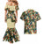 New Zealand Christmas Couples Matching Mermaid Dress and Hawaiian Shirt Romantic Tui Birds on Pohutukawa - Ivory - Polynesian Pride