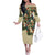 New Zealand Christmas Family Matching Off The Shoulder Long Sleeve Dress and Hawaiian Shirt Romantic Tui Birds on Pohutukawa - Ivory - Polynesian Pride