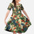 New Zealand Christmas Family Matching Off Shoulder Maxi Dress and Hawaiian Shirt Romantic Tui Birds on Pohutukawa - Ivory - Polynesian Pride