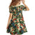 New Zealand Christmas Family Matching Off Shoulder Maxi Dress and Hawaiian Shirt Romantic Tui Birds on Pohutukawa - Ivory - Polynesian Pride