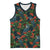 New Zealand Christmas Basketball Jersey Romantic Tui Birds on Pohutukawa - Cobalt - Polynesian Pride