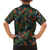 New Zealand Christmas Family Matching Off Shoulder Maxi Dress and Hawaiian Shirt Romantic Tui Birds on Pohutukawa - Cobalt - Polynesian Pride