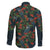 New Zealand Christmas Family Matching Off Shoulder Short Dress and Hawaiian Shirt Romantic Tui Birds on Pohutukawa - Cobalt - Polynesian Pride