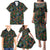 New Zealand Christmas Family Matching Puletasi and Hawaiian Shirt Romantic Tui Birds on Pohutukawa - Cobalt - Polynesian Pride