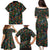 New Zealand Christmas Family Matching Puletasi and Hawaiian Shirt Romantic Tui Birds on Pohutukawa - Cobalt - Polynesian Pride