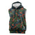 New Zealand Christmas Sleeveless Hoodie Romantic Tui Birds on Pohutukawa - Cobalt - Polynesian Pride