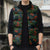 New Zealand Christmas Sleeveless Puffer Jacket Romantic Tui Birds on Pohutukawa - Cobalt - Polynesian Pride