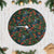 New Zealand Christmas Tree Skirt Romantic Tui Birds on Pohutukawa - Cobalt - Polynesian Pride