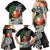 Polynesian Family Matching Mermaid Dress and Hawaiian Shirt Tropical Santa - Plumeria Black Vintage