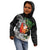 Polynesian Kid Hoodie Tropical Santa - Plumeria Black Vintage