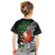 Polynesian Kid T Shirt Tropical Santa - Plumeria Black Vintage