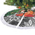 Polynesian Tree Skirt Tropical Santa - Plumeria Black Vintage