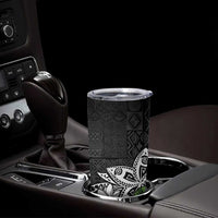 Polynesian Tumbler Cup Tropical Santa - Plumeria Black Vintage LT7 - Polynesian Pride