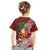 Polynesian Kid T Shirt Tropical Santa - Plumeria Red Vintage