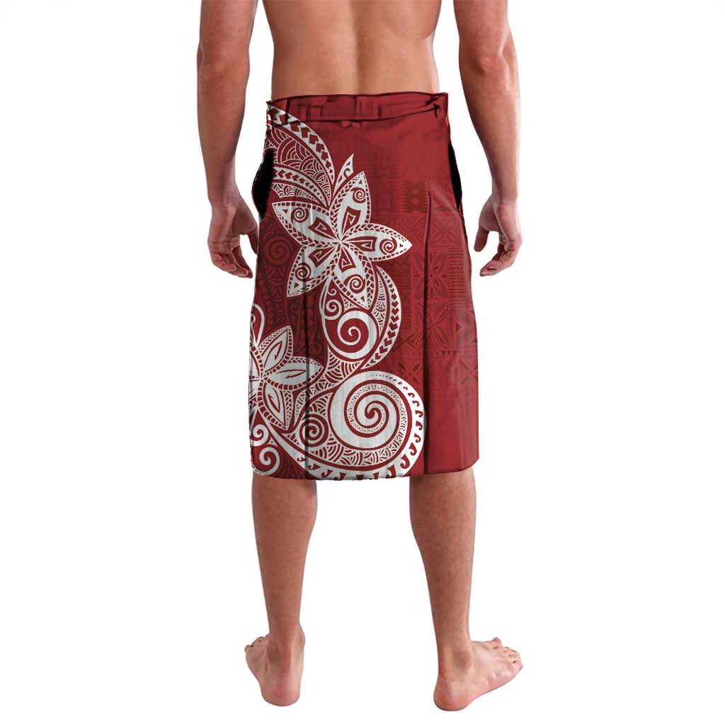 Polynesian Lavalava Tropical Santa - Plumeria Red Vintage LT7 - Polynesian Pride