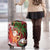 Polynesian Luggage Cover Tropical Santa - Plumeria Red Vintage