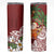 Polynesian Skinny Tumbler Tropical Santa - Plumeria Red Vintage