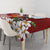 Polynesian Tablecloth Tropical Santa - Plumeria Red Vintage