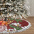 Polynesian Tree Skirt Tropical Santa - Plumeria Red Vintage