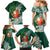 Polynesian Family Matching Mermaid Dress and Hawaiian Shirt Tropical Santa - Plumeria Green Vintage