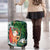 Polynesian Luggage Cover Tropical Santa - Plumeria Green Vintage