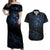 New Zealand Matariki Couples Matching Off Shoulder Maxi Dress and Hawaiian Shirt Cosmic Style LT7 Galaxy - Polynesian Pride