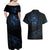 New Zealand Matariki Couples Matching Off Shoulder Maxi Dress and Hawaiian Shirt Cosmic Style LT7 - Polynesian Pride