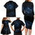 New Zealand Matariki Family Matching Long Sleeve Bodycon Dress and Hawaiian Shirt Cosmic Style LT7 - Polynesian Pride