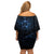 New Zealand Matariki Family Matching Off Shoulder Short Dress and Hawaiian Shirt Cosmic Style LT7 - Polynesian Pride