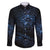 New Zealand Matariki Family Matching Short Sleeve Bodycon Dress and Hawaiian Shirt Cosmic Style LT7 Dad's Shirt - Long Sleeve Galaxy - Polynesian Pride