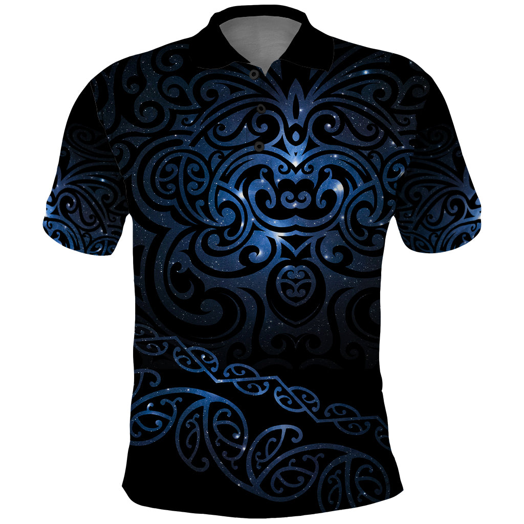 New Zealand Matariki Polo Shirt - Cosmic Style LT7 Galaxy - Polynesian Pride