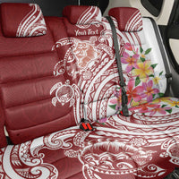 Aloha Hawaii Island Personalized Back Car Seat Cover Crimson Dreamy Turtle
