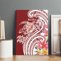 Aloha Hawaii Island Personalized Canvas Wall Art Crimson Dreamy Turtle LT7 - Polynesian Pride
