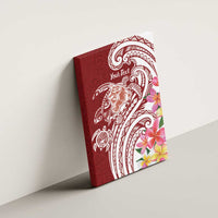 Aloha Hawaii Island Personalized Canvas Wall Art Crimson Dreamy Turtle LT7 - Polynesian Pride