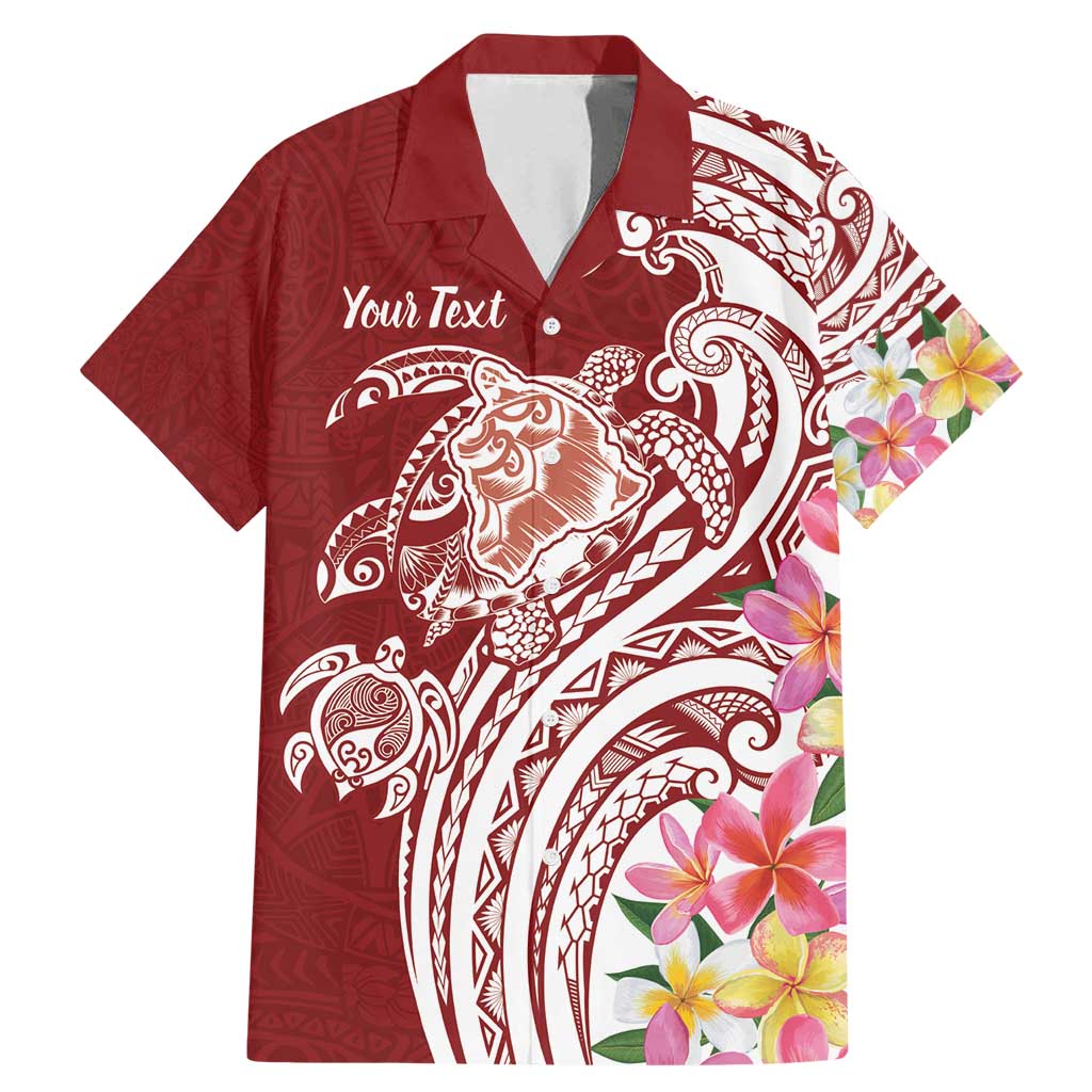 Aloha Hawaii Island Personalized Family Matching Mermaid Dress and Hawaiian Shirt Crimson Dreamy Turtle