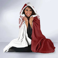 Aloha Hawaii Island Personalized Hooded Blanket Crimson Dreamy Turtle LT7 - Polynesian Pride