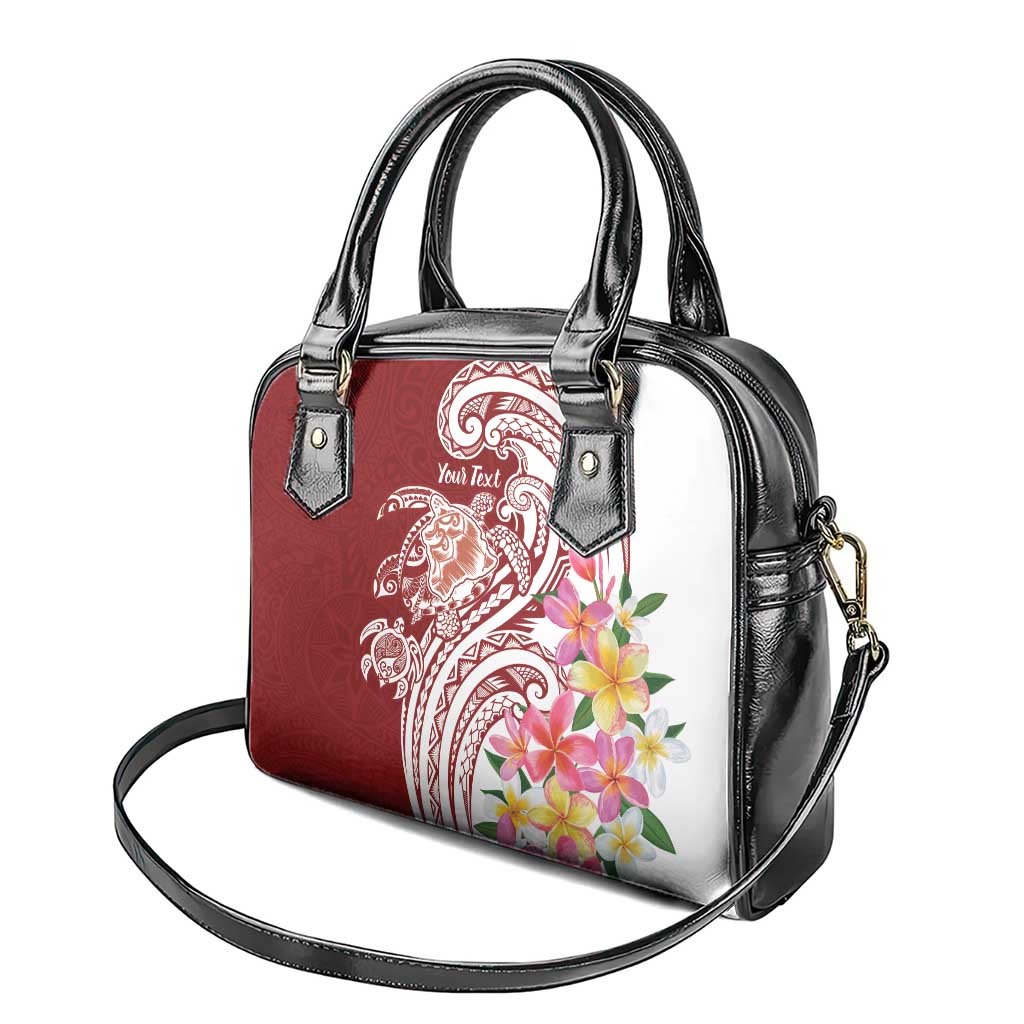 Aloha Hawaii Island Personalized Shoulder Handbag Crimson Dreamy Turtle