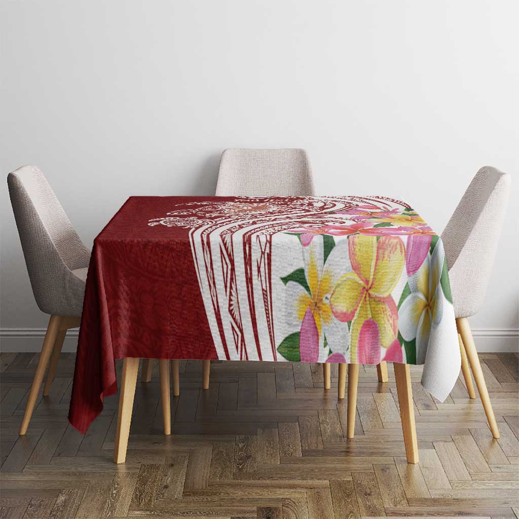 Aloha Hawaii Island Personalized Tablecloth Crimson Dreamy Turtle LT7 - Polynesian Pride