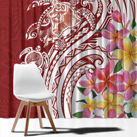 Aloha Hawaii Island Personalized Window Curtain Crimson Dreamy Turtle LT7 - Polynesian Pride