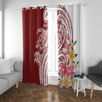 Aloha Hawaii Island Personalized Window Curtain Crimson Dreamy Turtle LT7 With Grommets Red - Polynesian Pride
