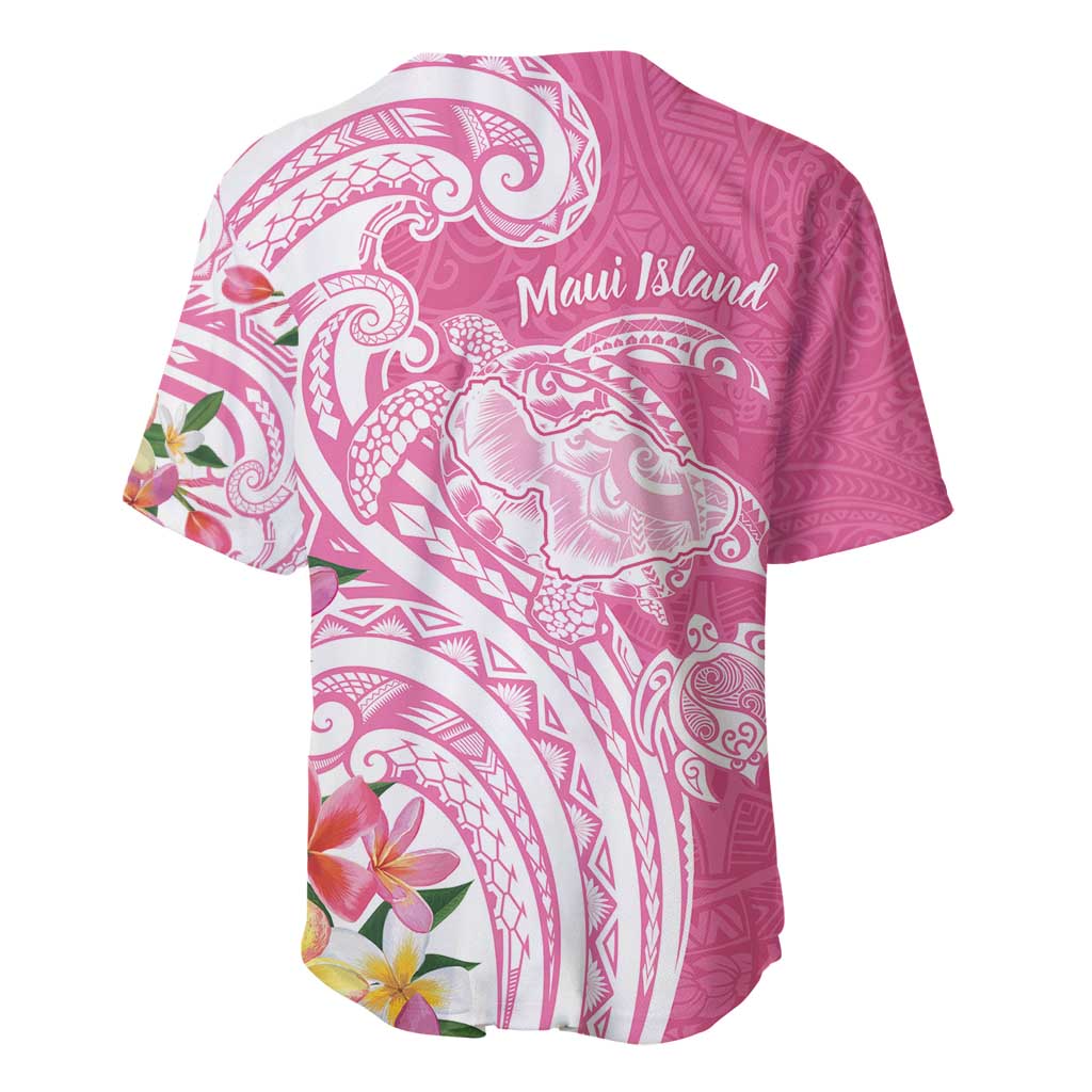 Aloha Maui Island Personalized Baseball Jersey Rose Dreamy Turtle