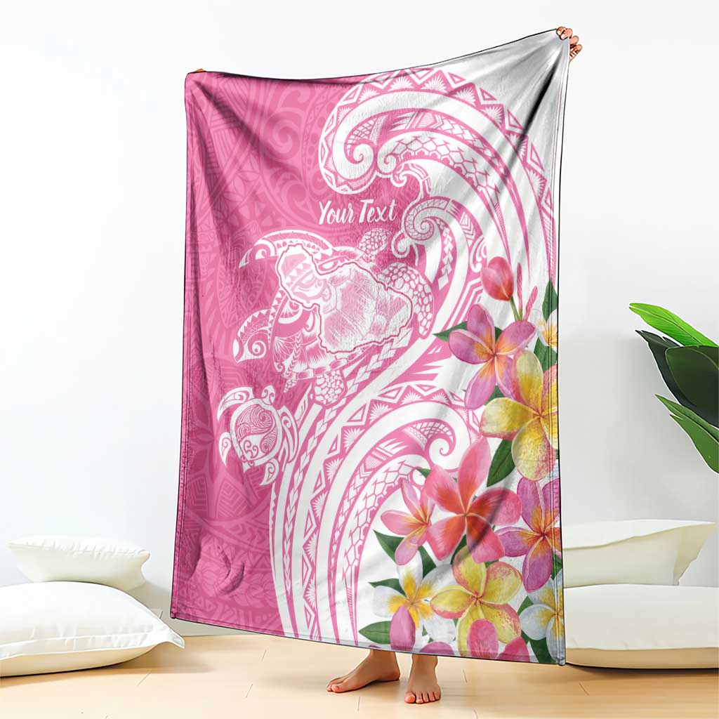 Aloha Maui Island Personalized Blanket Rose Dreamy Turtle LT7 - Polynesian Pride