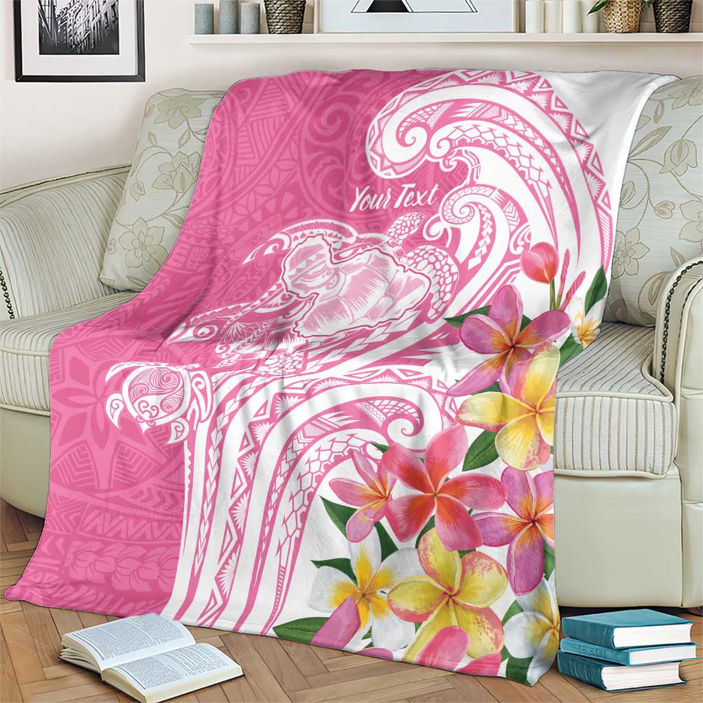 Aloha Maui Island Personalized Blanket Rose Dreamy Turtle LT7 - Polynesian Pride