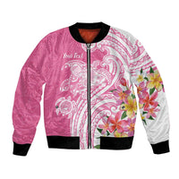 Aloha Maui Island Personalized Bomber Jacket Rose Dreamy Turtle