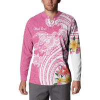 Aloha Maui Island Personalized Button Sweatshirt Rose Dreamy Turtle LT7 - Polynesian Pride