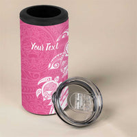 Aloha Maui Island Personalized 4 in 1 Can Cooler Tumbler Rose Dreamy Turtle LT7 - Polynesian Pride