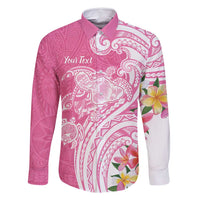 Aloha Maui Island Personalized Family Matching Summer Maxi Dress and Hawaiian Shirt Rose Dreamy Turtle