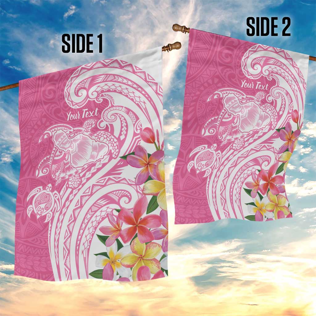 Aloha Maui Island Personalized Garden Flag Rose Dreamy Turtle